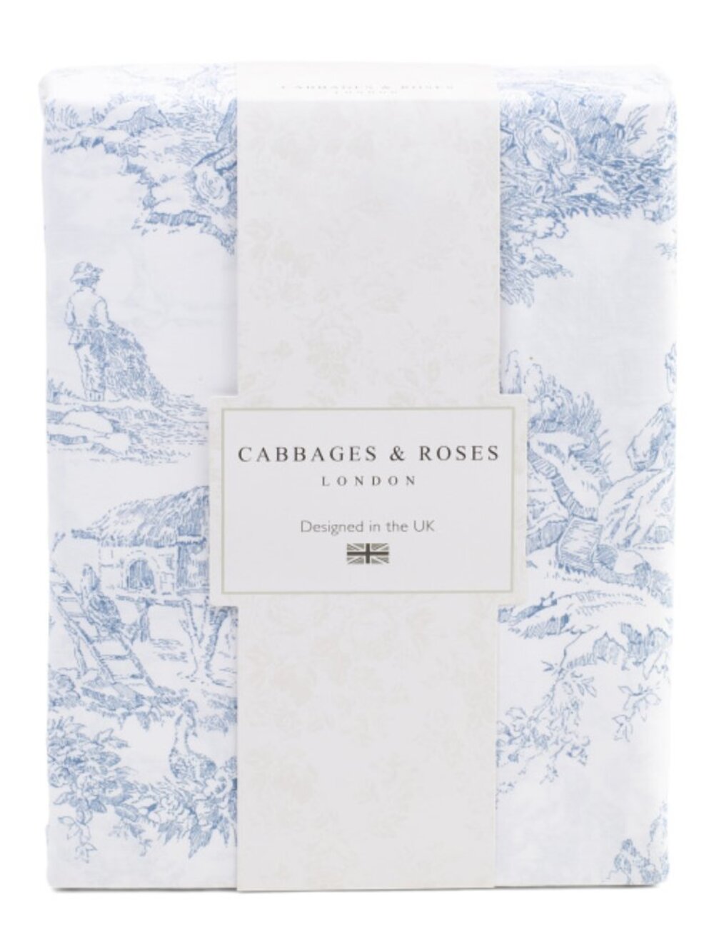 CABBAGES & ROSES Toile Cotton Sheet Set